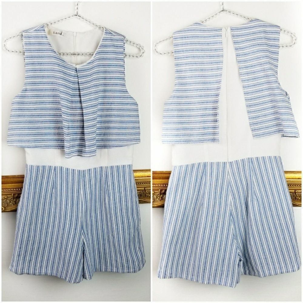Lalida romper tank with overlay